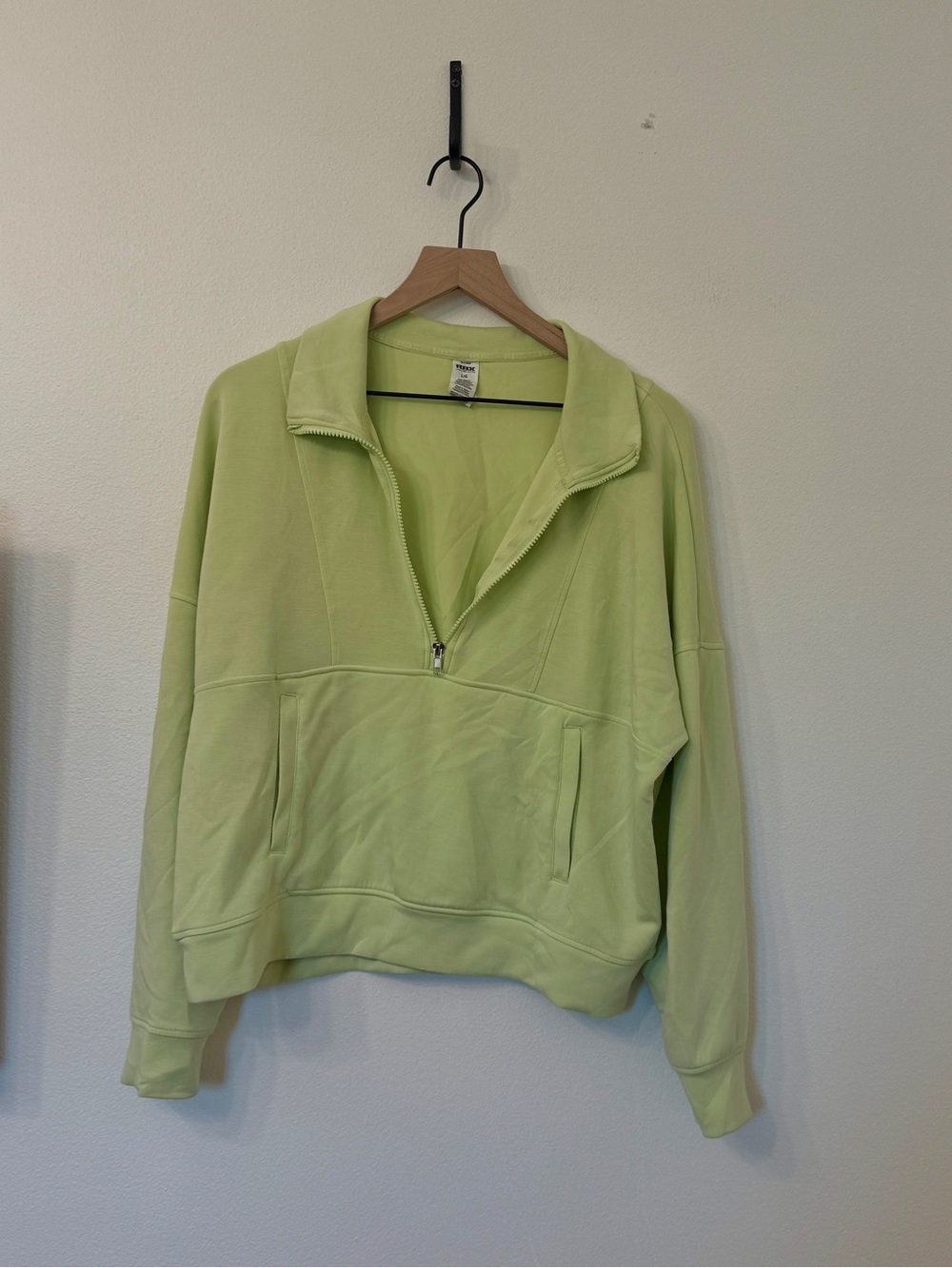 RBX Lime Green Half-Zip Sweatshirt